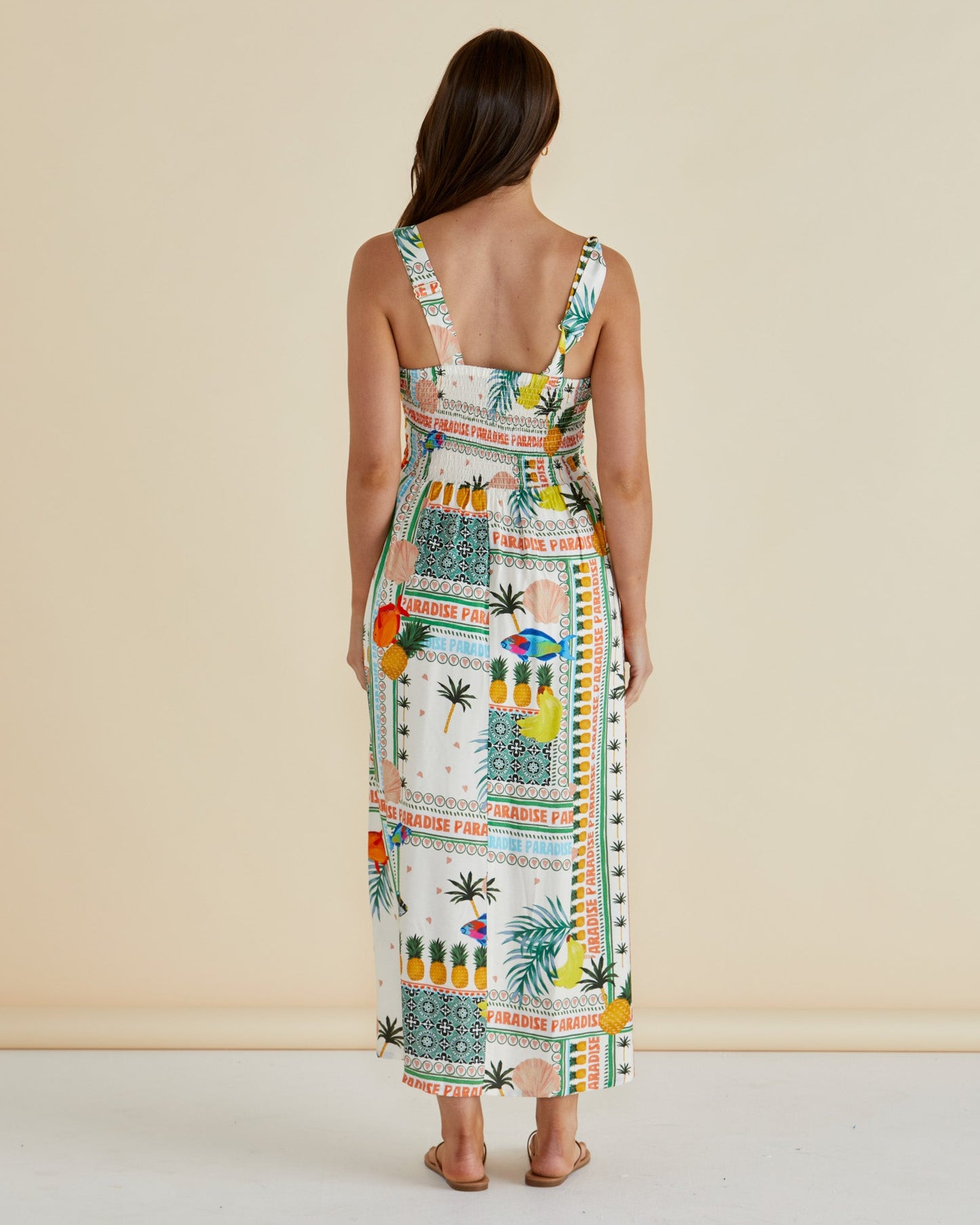 Betty Basics Tegan Midi Dress (Paradise Print)