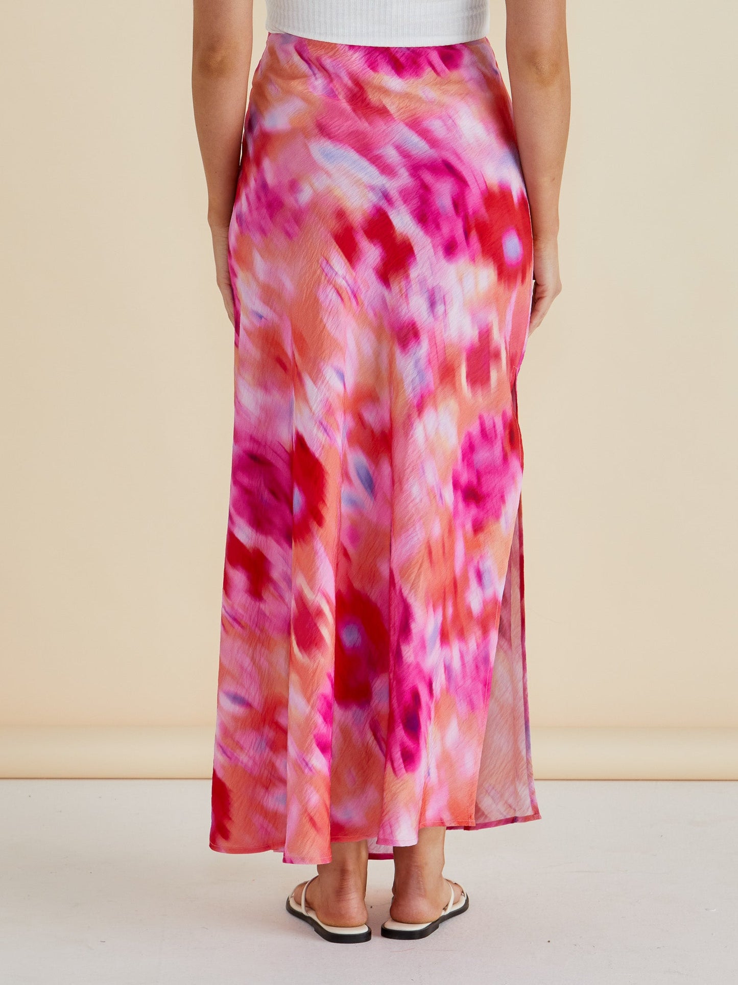 Betty Basics Mindy Skirt (Floral Abstract Print)