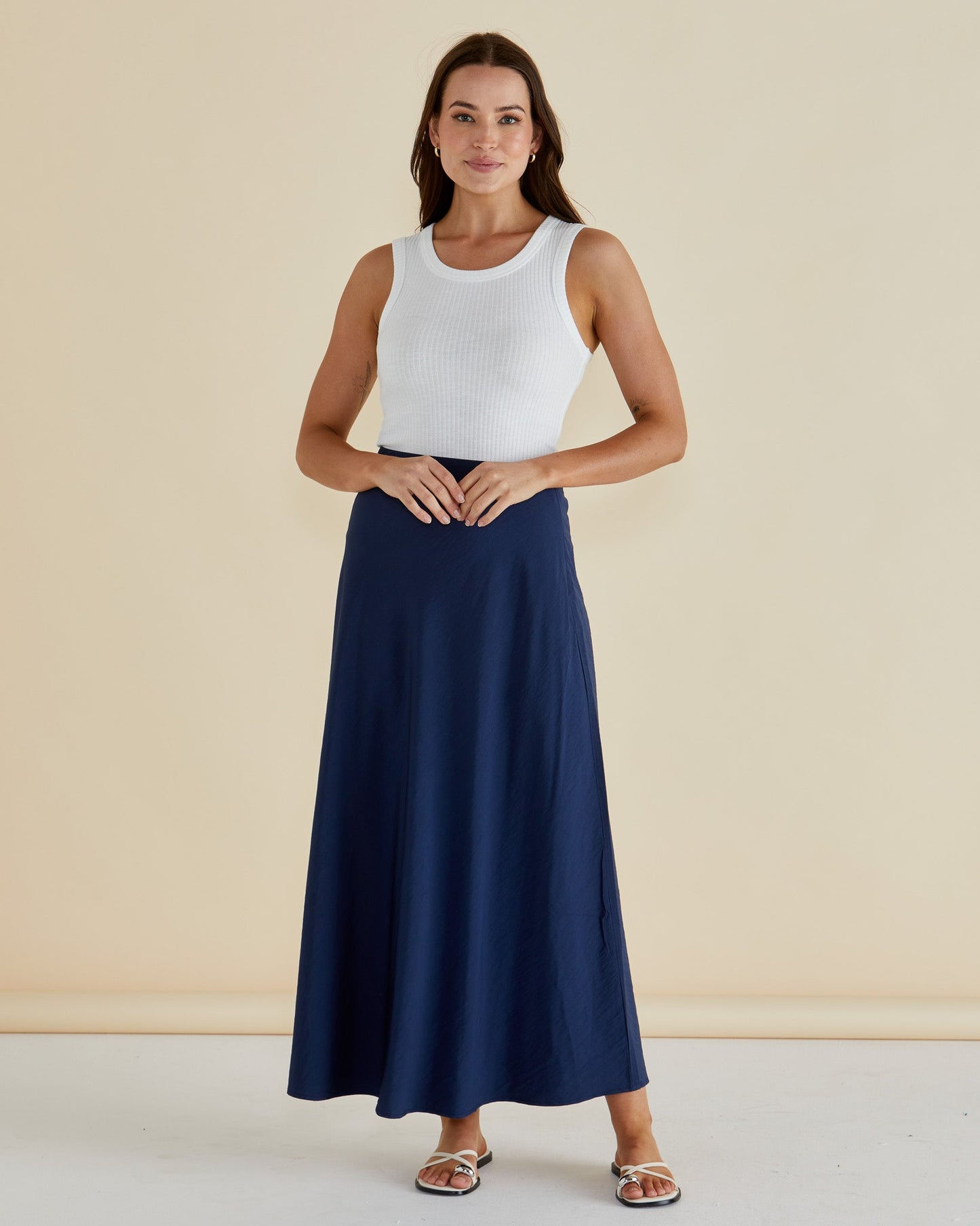 Betty Basics Mindy Skirt (Navy Blue)