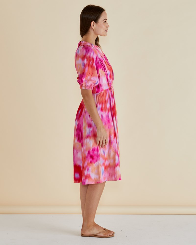 Betty Basics Emery Dress (Floral Abstract Print)