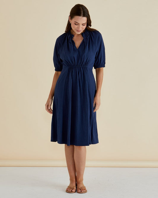 Betty Basics Emery Dress (Navy Blue)
