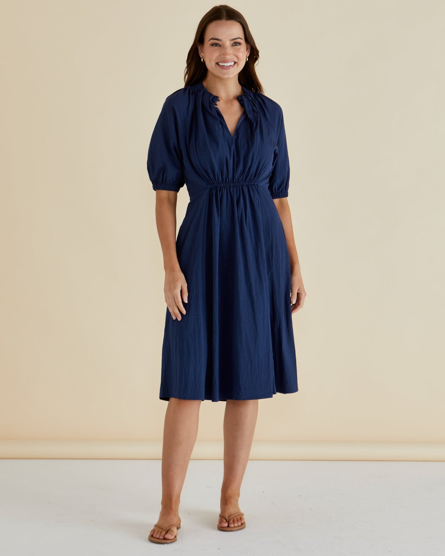 Betty Basics Emery Dress (Navy Blue)