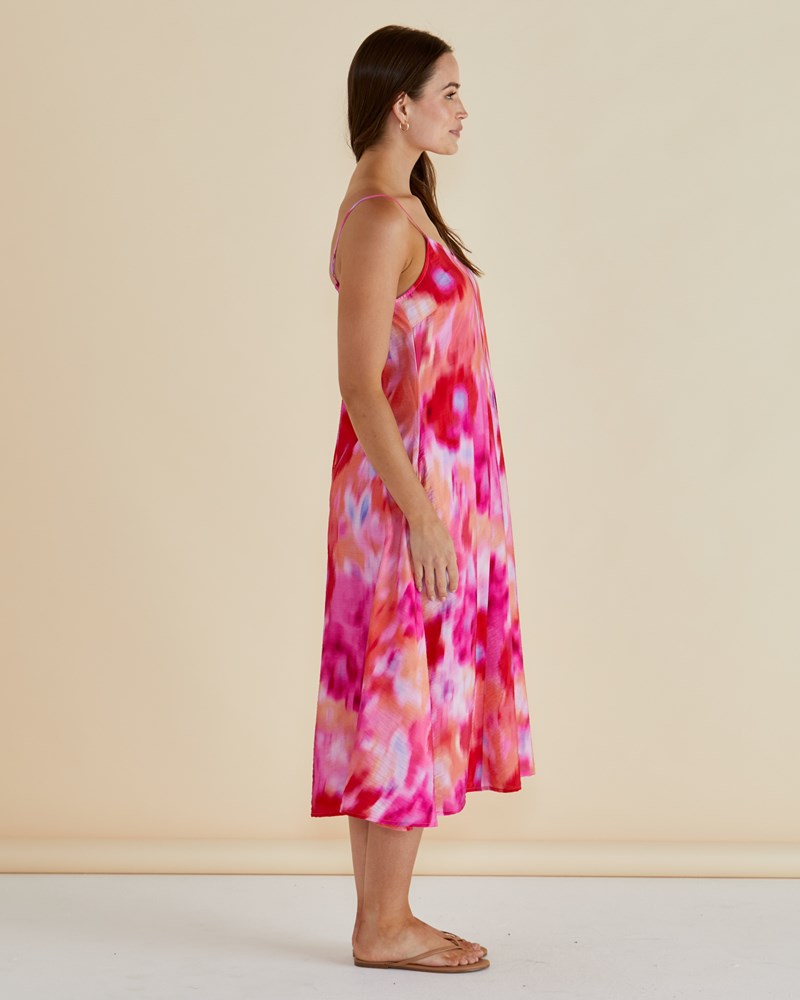 Betty Basics Harriet Dress (Floral Abstract Print)