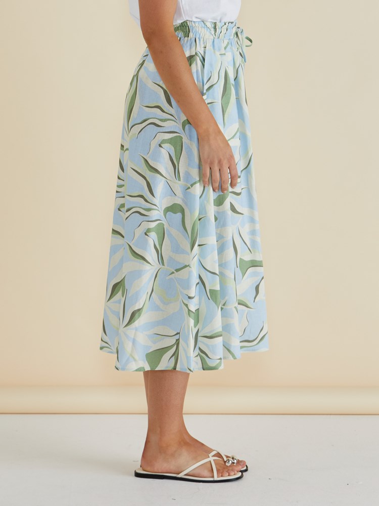 Betty Basics Belize Skirt (Garden Print)