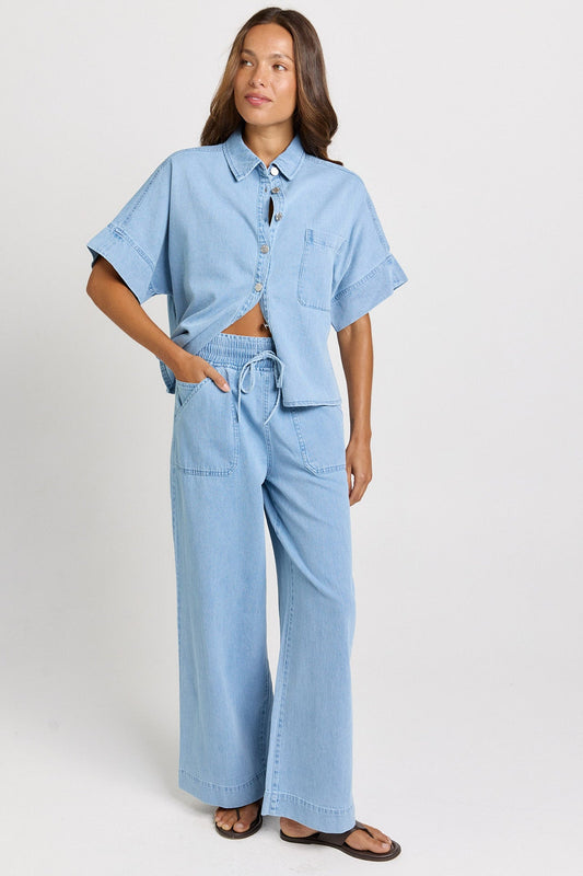 Betty Basics Saffra Relax Leg Jean (Medium Wash)
