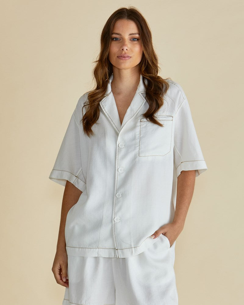 Image of Shirts. Productname: Betty Basics Copacabana Shirt White in White colour by brand - Betty Basics