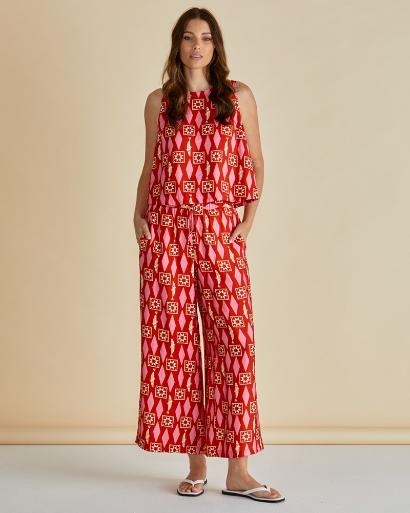 Betty Basics Copacabana Relax Pant (Sardinia Geo Print)