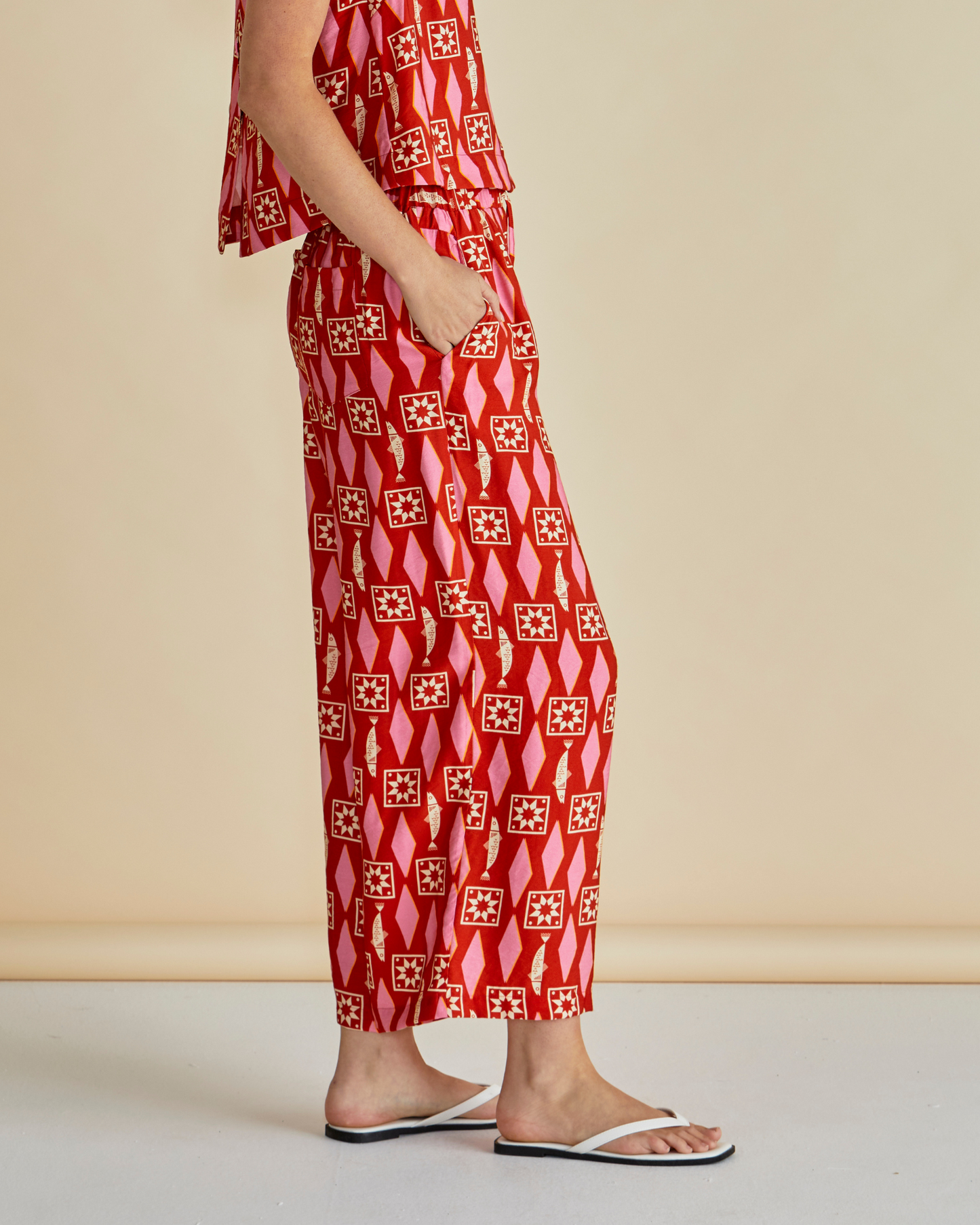 Betty Basics Copacabana Relax Pant (Sardinia Geo Print)