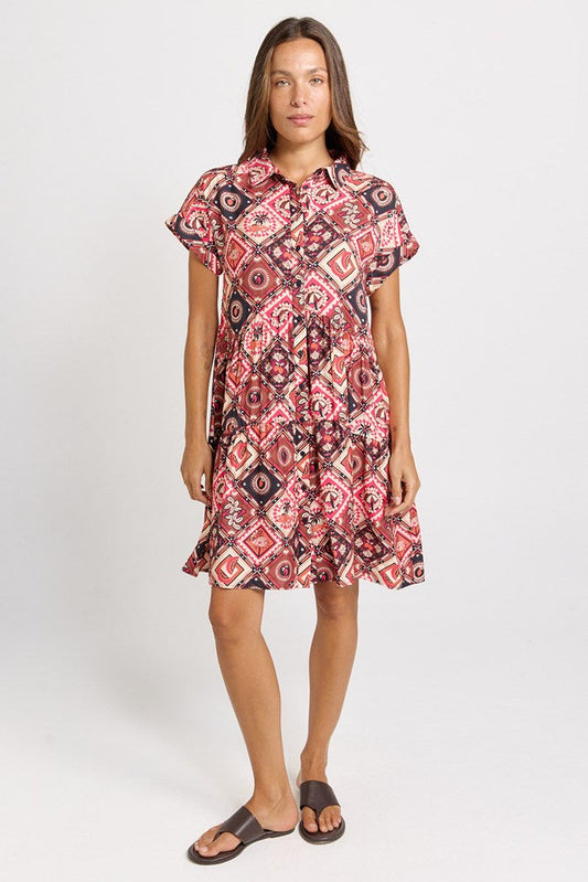 Betty Basics Copacabana Shirt Dress (Coco Print)