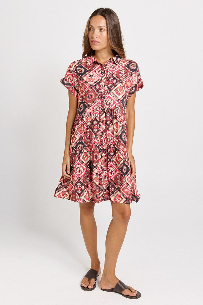 Betty Basics Copacabana Shirt Dress (Coco Print)