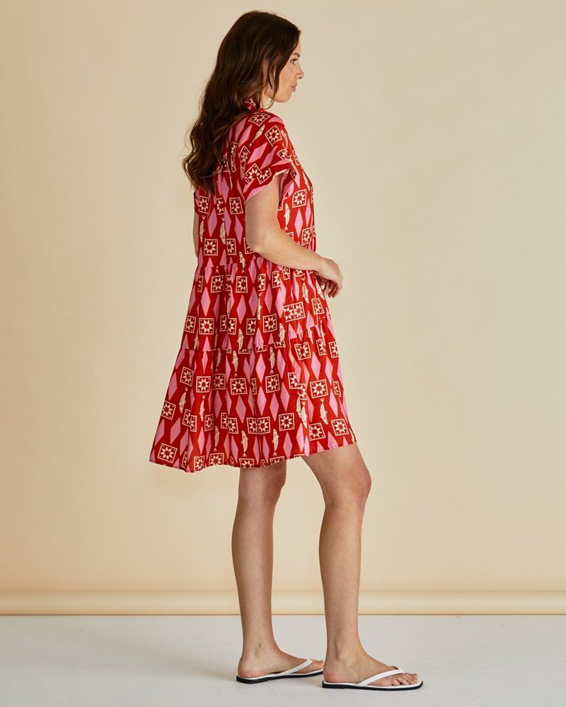 Betty Basics Copacabana Shirt Dress (Sardinia Geo Print)