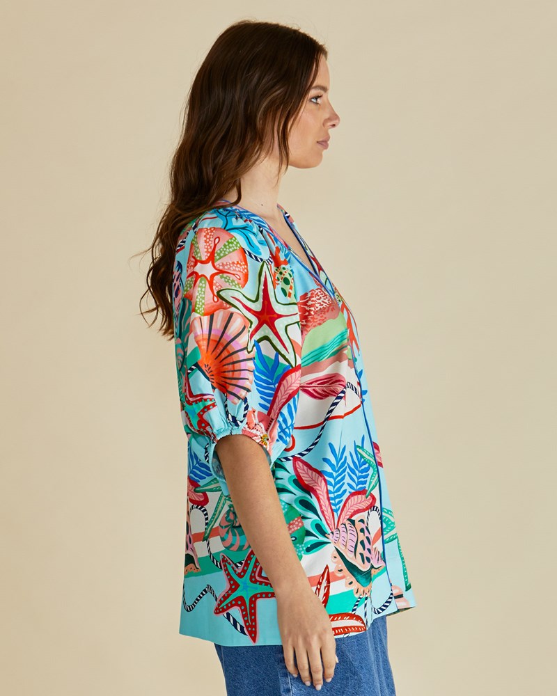 Betty Basics Rio Reef Shirt (Rio Reef Print)