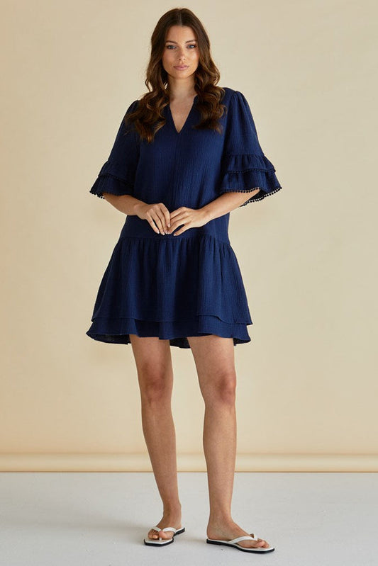 Image of Dresses. Productname: Betty Basics Malibu Dress Navy in Navy colour by brand - Betty Basics