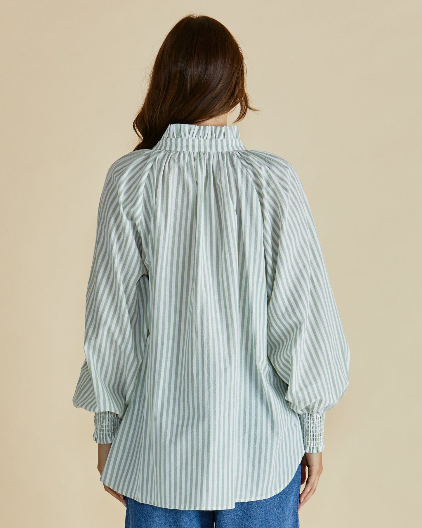 Betty Basics Romi Shirt (Green Stripe)
