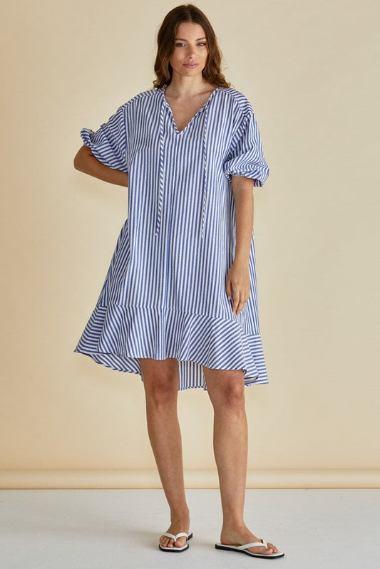 Image of Dresses. Productname: Betty Basics Livvy Dress Navy Stripe in Navy Stripe colour by brand - Betty Basics