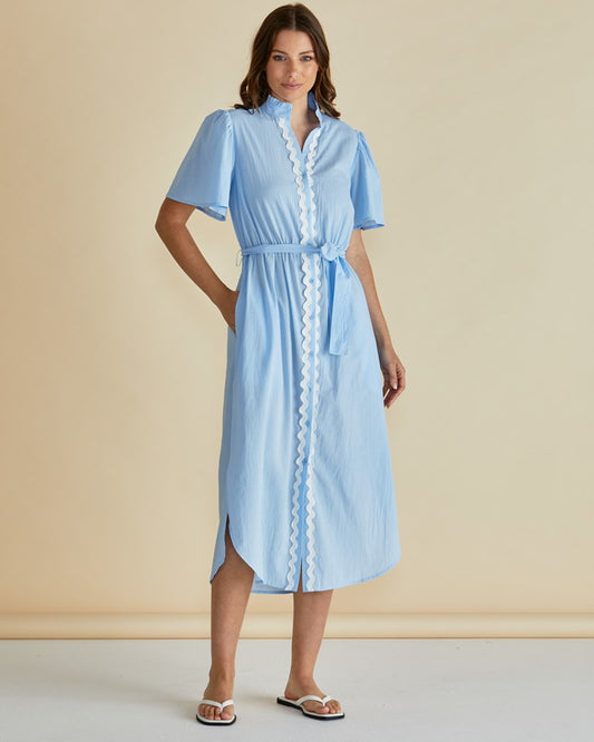 Betty Basics Immie Dress (Blue Ric Rac)