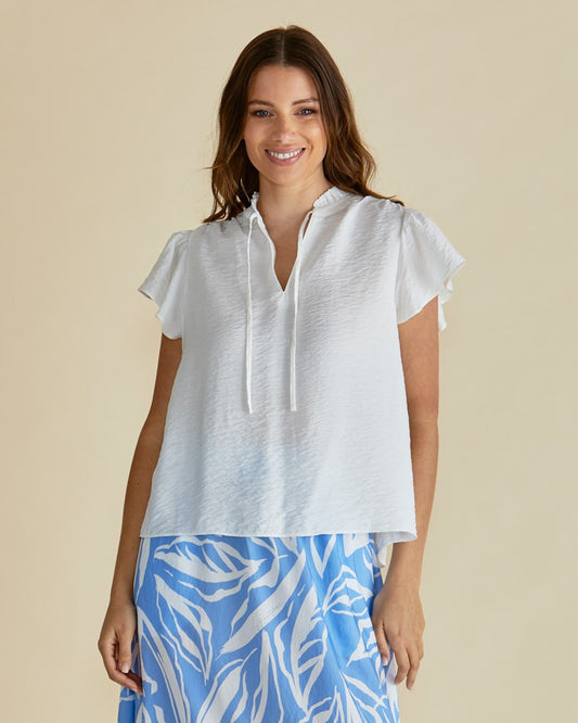 Image of Blouses. Productname: Betty Basics Lyra Blouse White in White colour by brand - Betty Basics