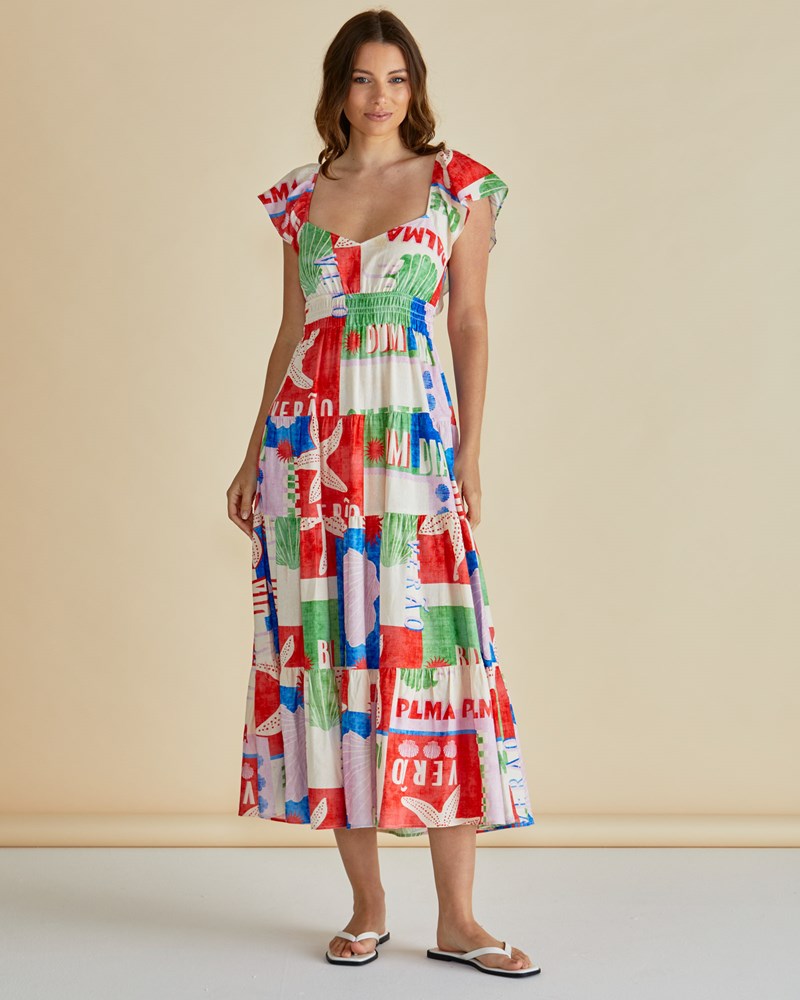 Betty Basics Sadie Dress (Seashell Print)