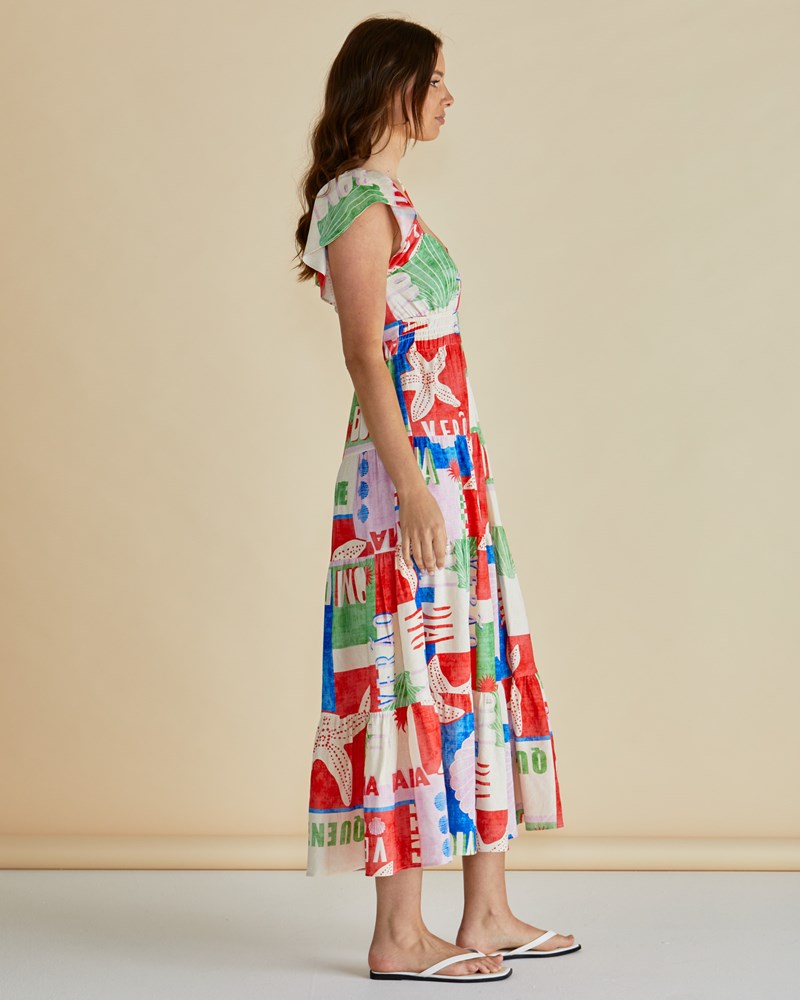 Betty Basics Sadie Dress (Seashell Print)