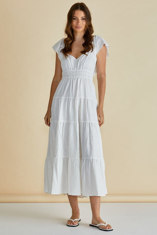 Image of Dresses. Productname: Betty Basics Sadie Dress White in White colour by brand - Betty Basics