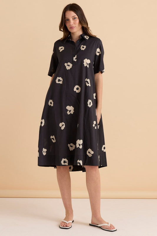 Image of Dresses. Productname: Betty Basics Savannah Swing Shirt Dress Leopard Print in Leopard Print colour by brand - Betty Basics