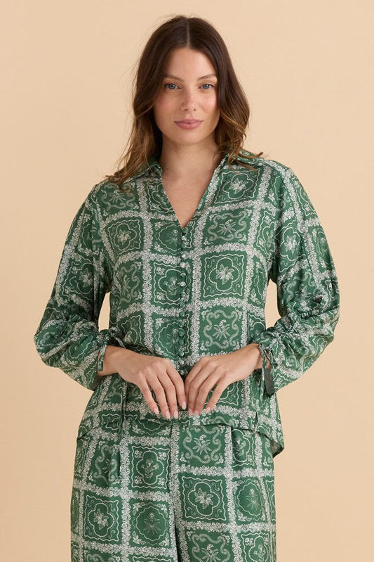 Image of Blouses. Productname: Betty Basics Belinda Blouse Floral Tile Print in Floral Tile Print colour by brand - Betty Basics