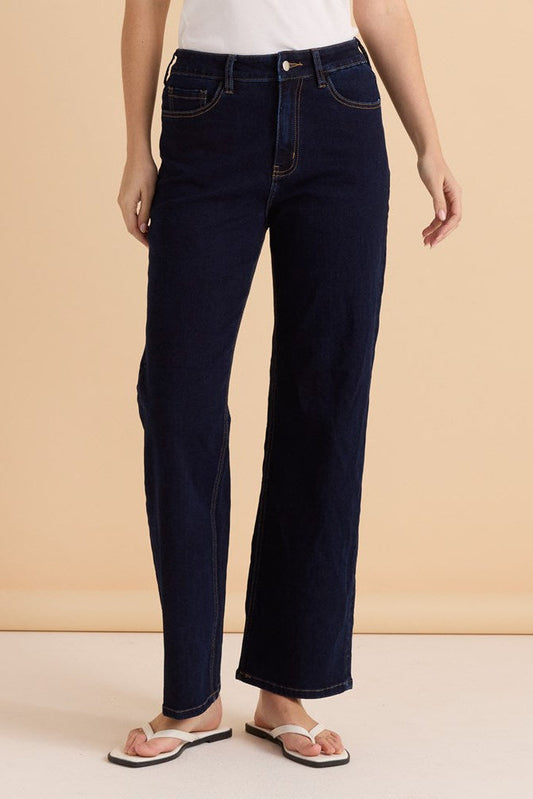 Betty Basics Straight Leg Jean (Indigo Blue)