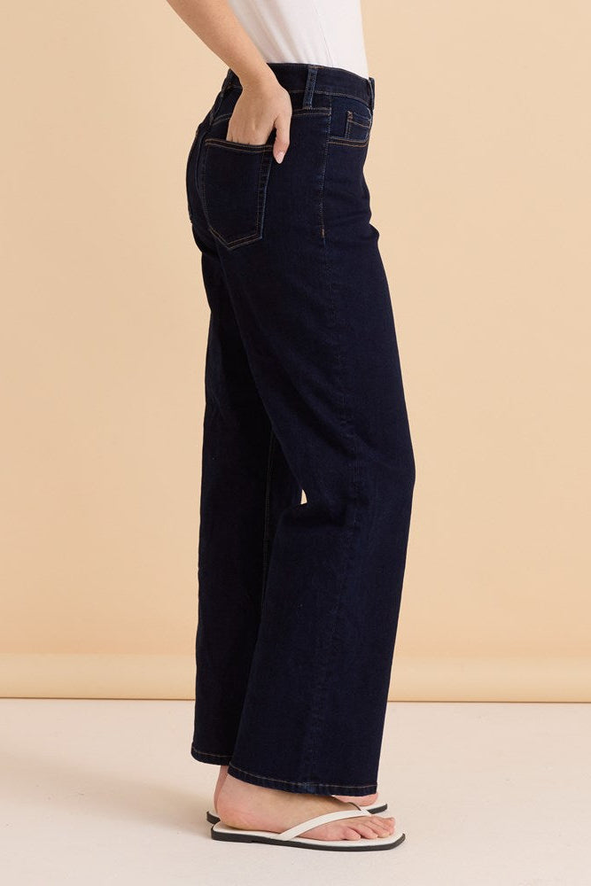 Betty Basics Straight Leg Jean (Indigo Blue)