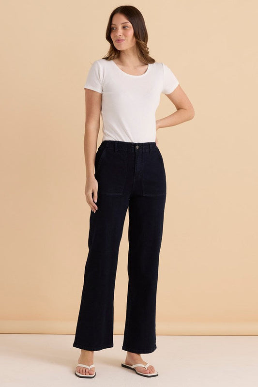Image of Jeans. Productname: Betty Basics Relax Worker Jean Blue Smoke in Blue Smoke colour by brand - Betty Basics