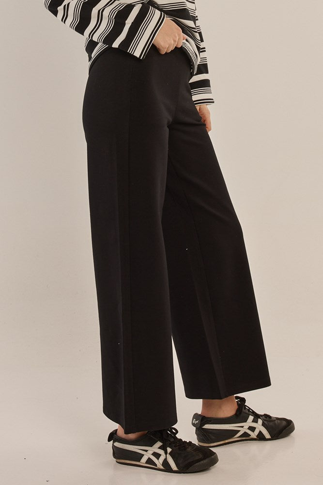 Betty Basics Wynn Wide Leg Ponte Pant (Black)