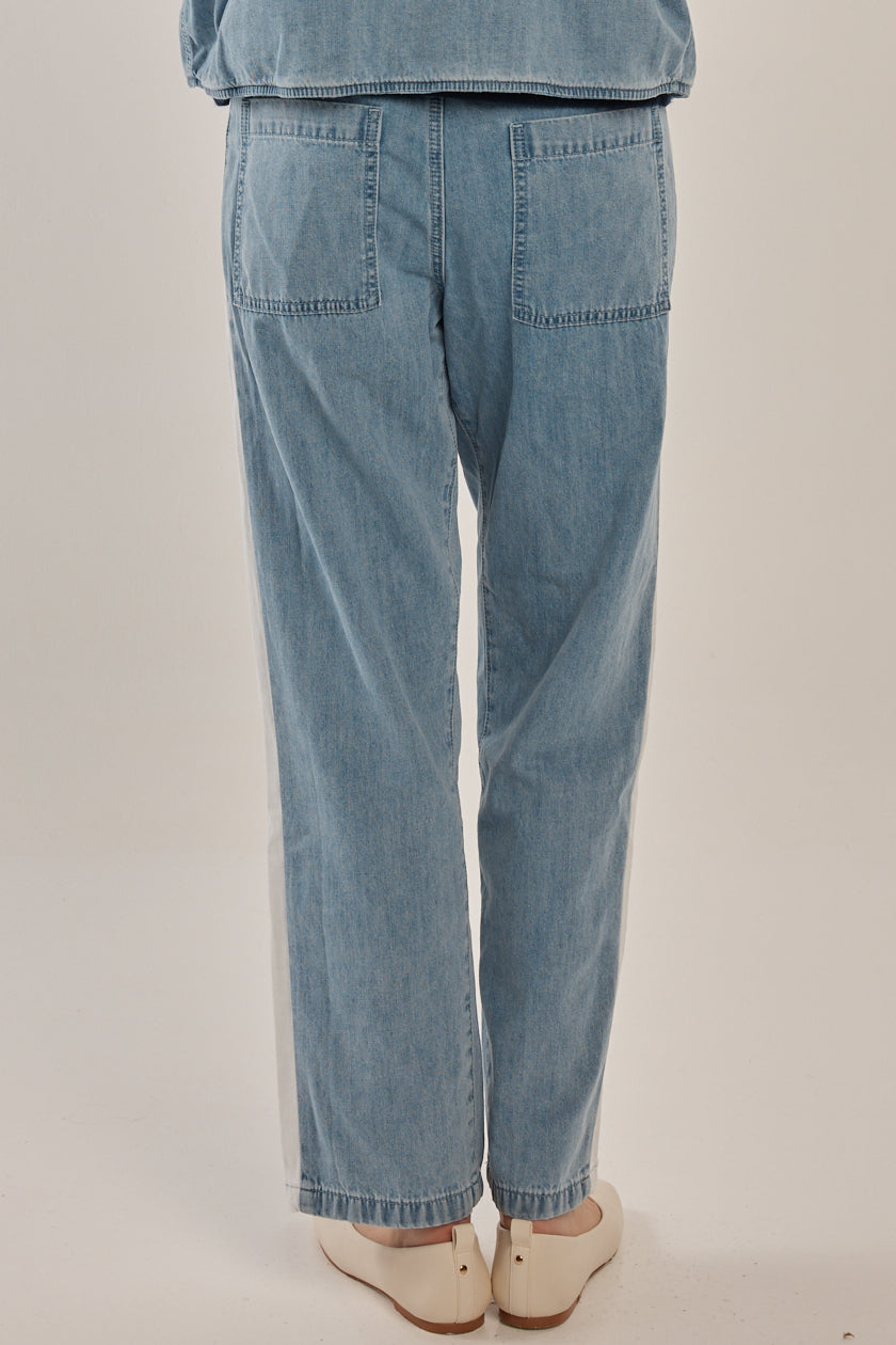 Betty Basics Callie Denim Jogger (Medium Blue)