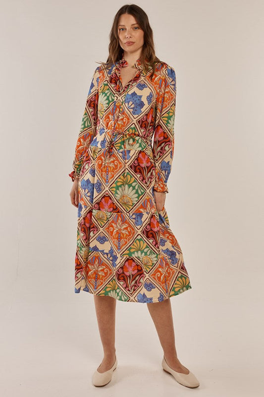 Image of Dresses. Productname: Betty Basics Lyon Dress Villa Floral Print in Villa Floral Print colour by brand - Betty Basics