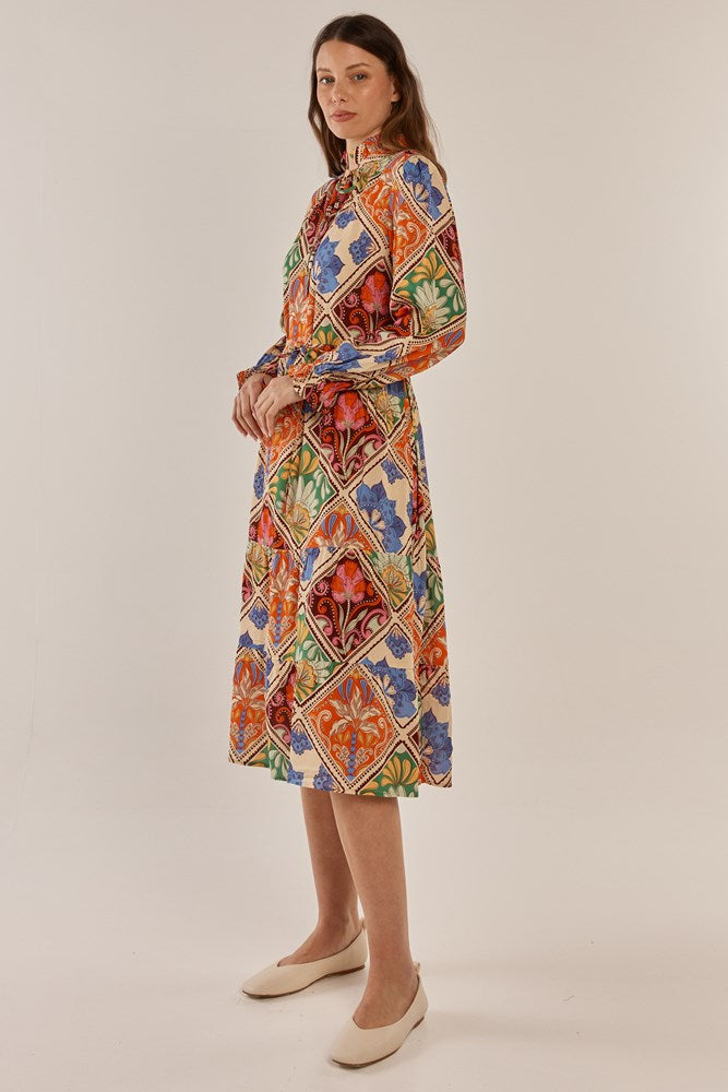 Betty Basics Lyon Dress (Villa Floral Print)