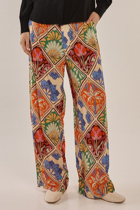 Betty Basics Lyon Pant (Villa Floral Print)