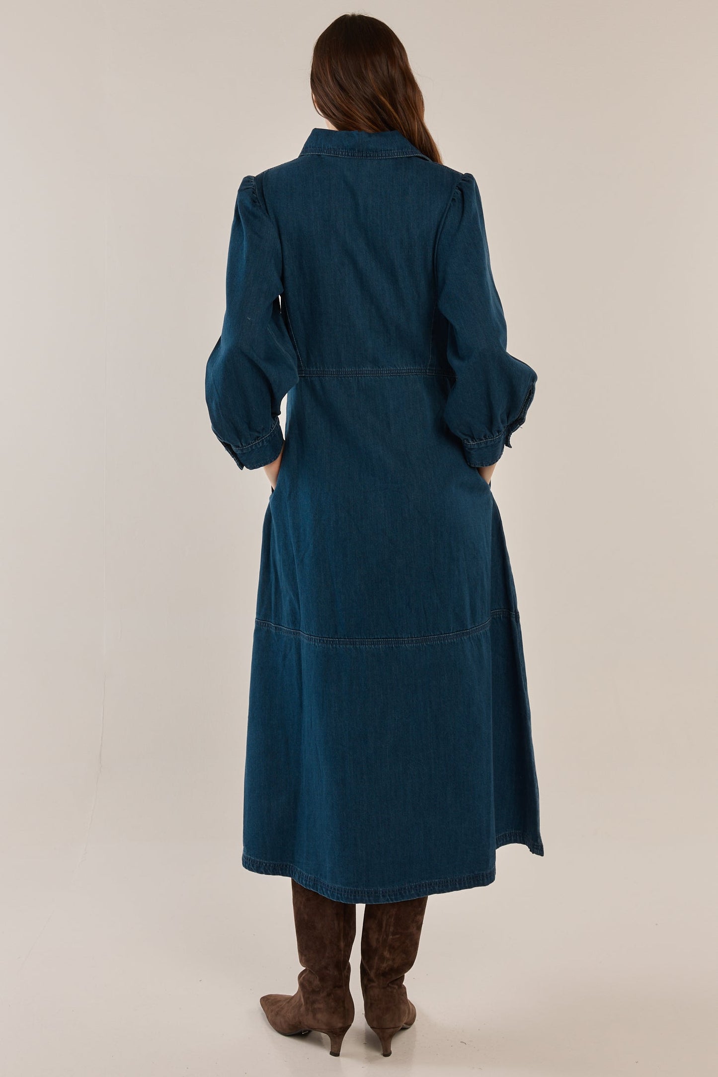 Betty Basics Detroit Dress (Dark Vintage Wash)