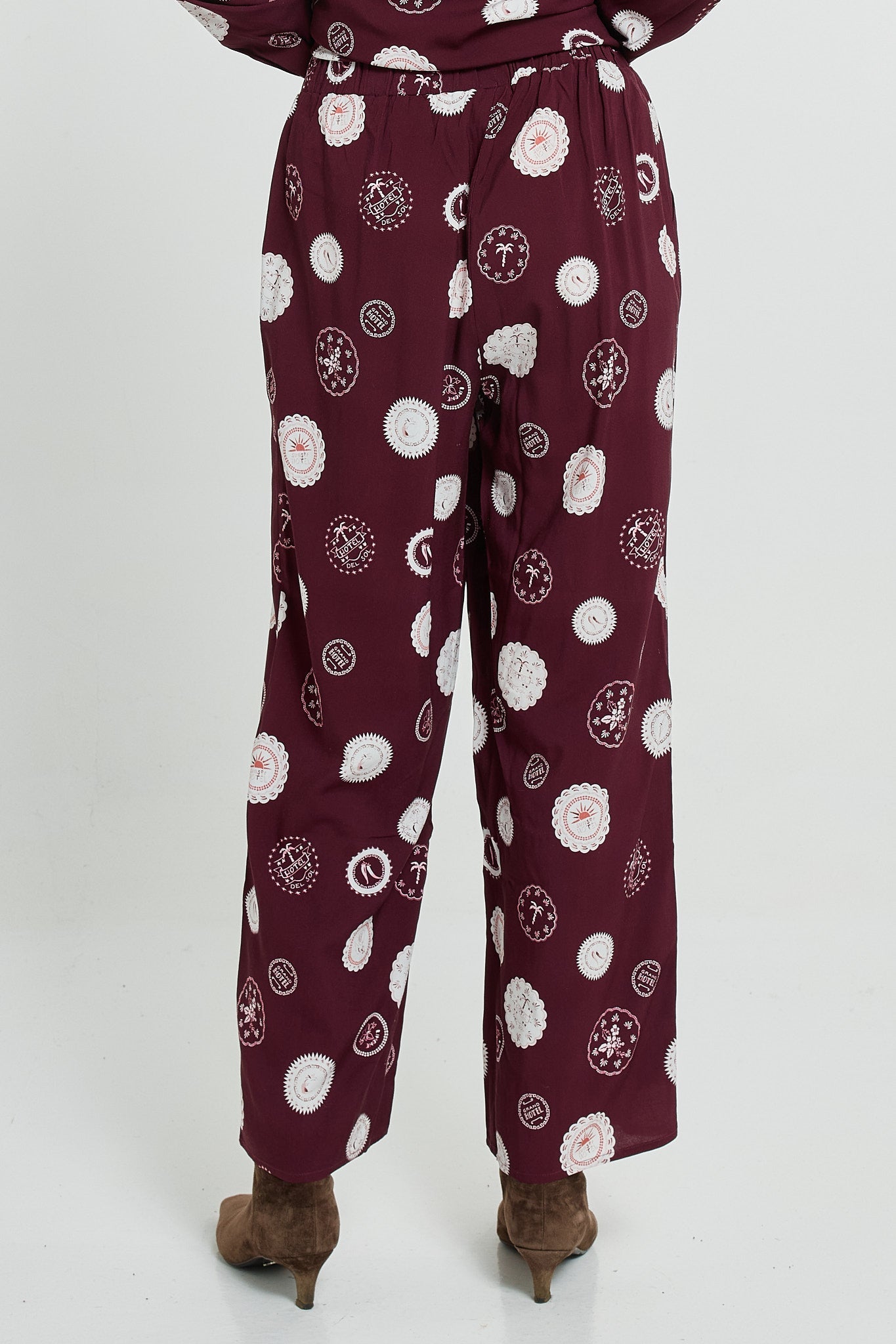 Betty Basics Stamp Relax Pants (Postage Stamp Print)