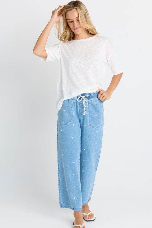 Betty Basics Star Denim Jogger (Denim Star)