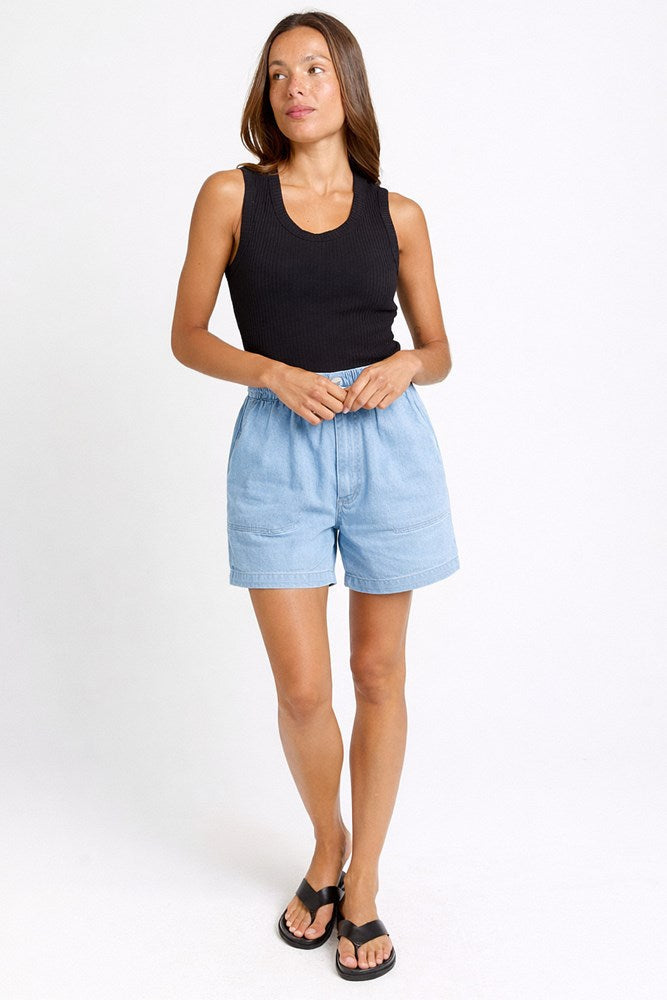 Betty Basics Drew Denim Short (Medium Wash)
