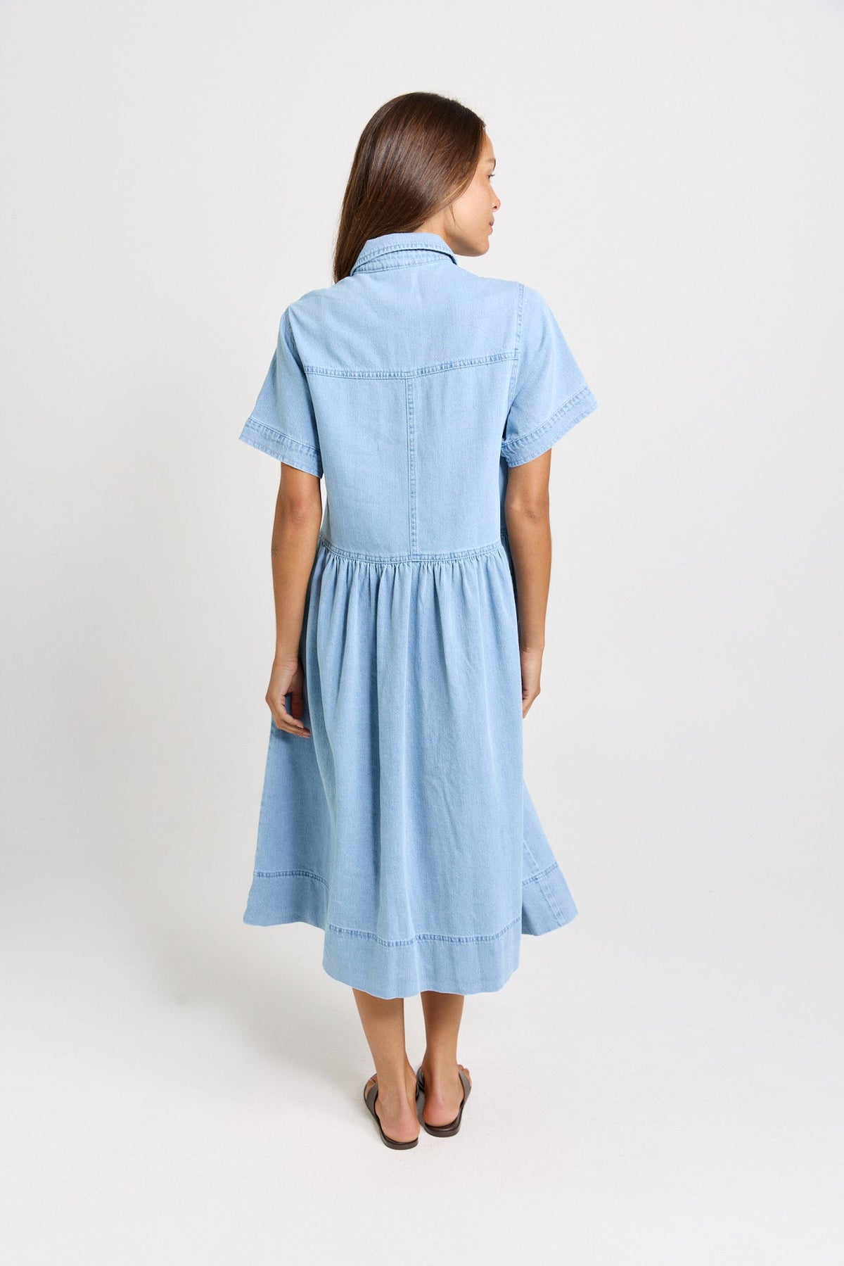 Betty Basics Willow Denim Shirt Dress (Medium Wash)