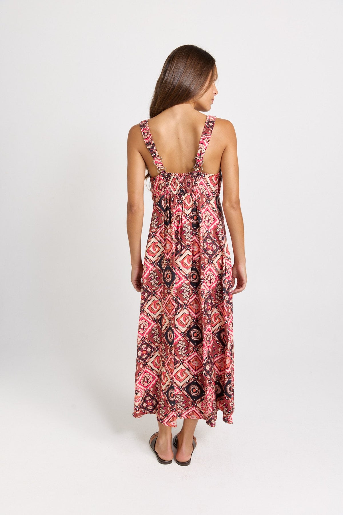 Betty Basics Sunset Tiered Maxi Dress (Coco Print)
