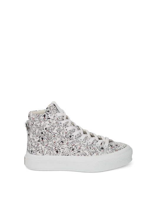 Image of Sneakers. Productname: GIVENCHY Disney 101 Dalmatians City High Sneaker in WHITE colour by brand - GIVENCHY