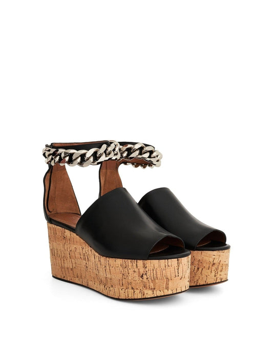 GIVENCHY Chain Wedge Sand (Black)