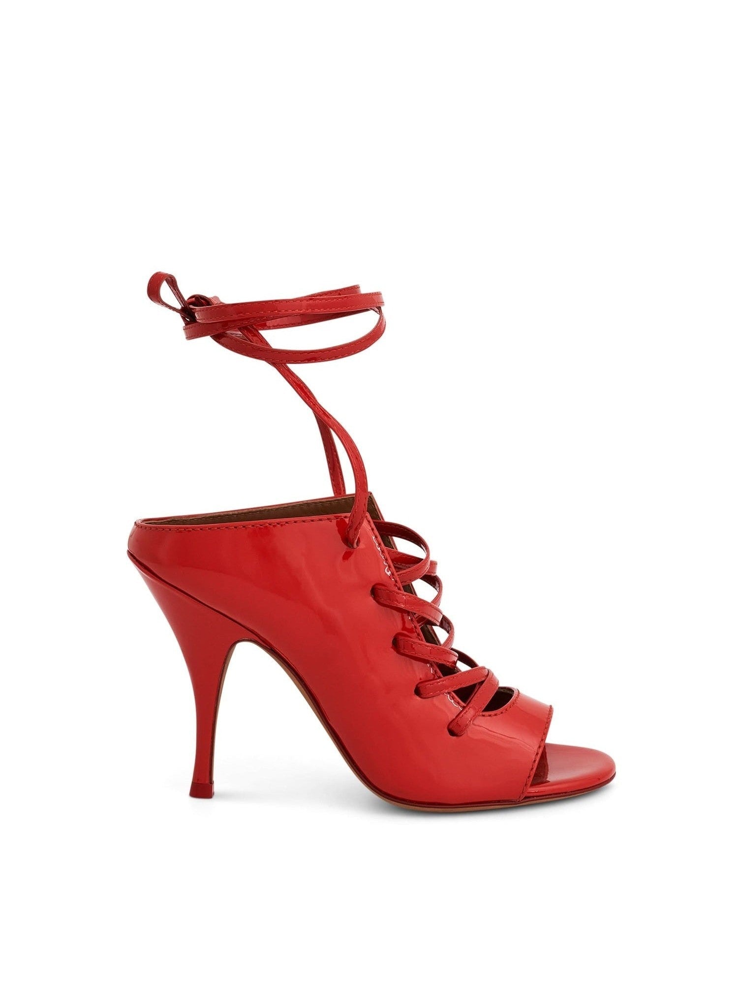 Image of Sandals. Productname: GIVENCHY Podium Patent Sandal 10 in Red colour by brand - GIVENCHY