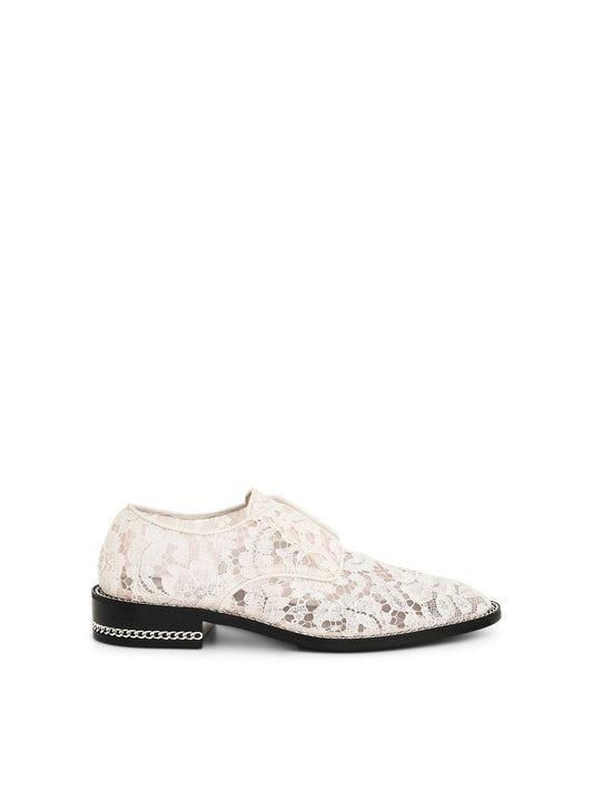 Image of Footwear. Productname: GIVENCHY Double Chain Derby Shoes in WHITE colour by brand - GIVENCHY