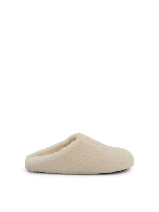 Image of Sandals. Productname: GIVENCHY 4G Shearling Slip On in WHITE colour by brand - GIVENCHY