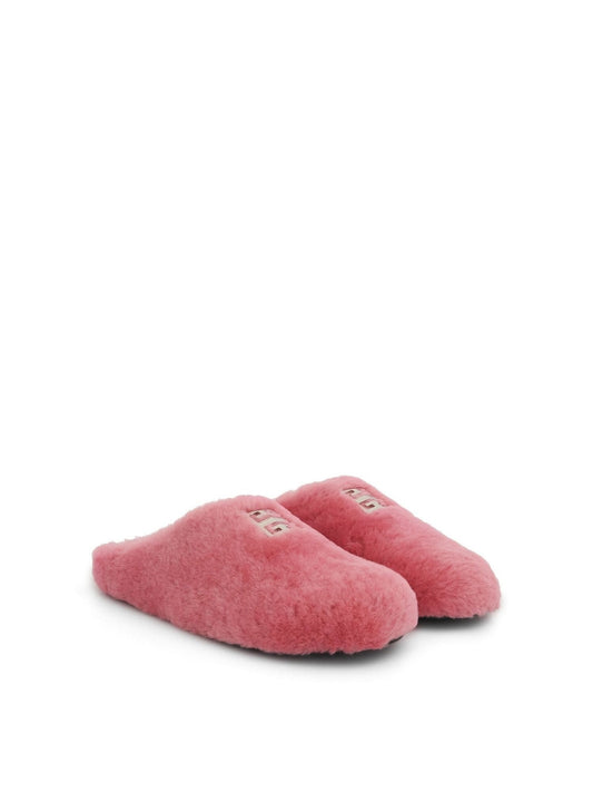 GIVENCHY 4G Shearling Slip On (Bright Pink)