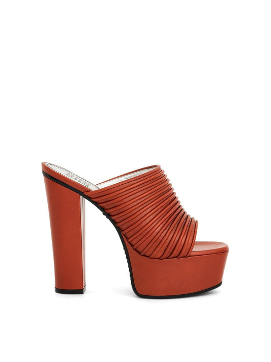 Image of Flats. Productname: GIVENCHY Look Book Mule in ORANGE colour by brand - GIVENCHY