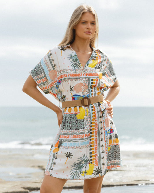 Image of Dresses. Productname: Betty Basics Archer Dress Paradise Print in Paradise Print colour by brand - Betty Basics