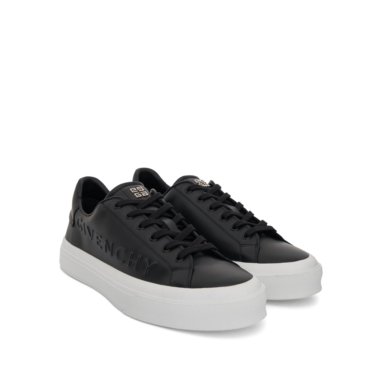 GIVENCHY City Sport Sneaker with Embossed Logo (Black)