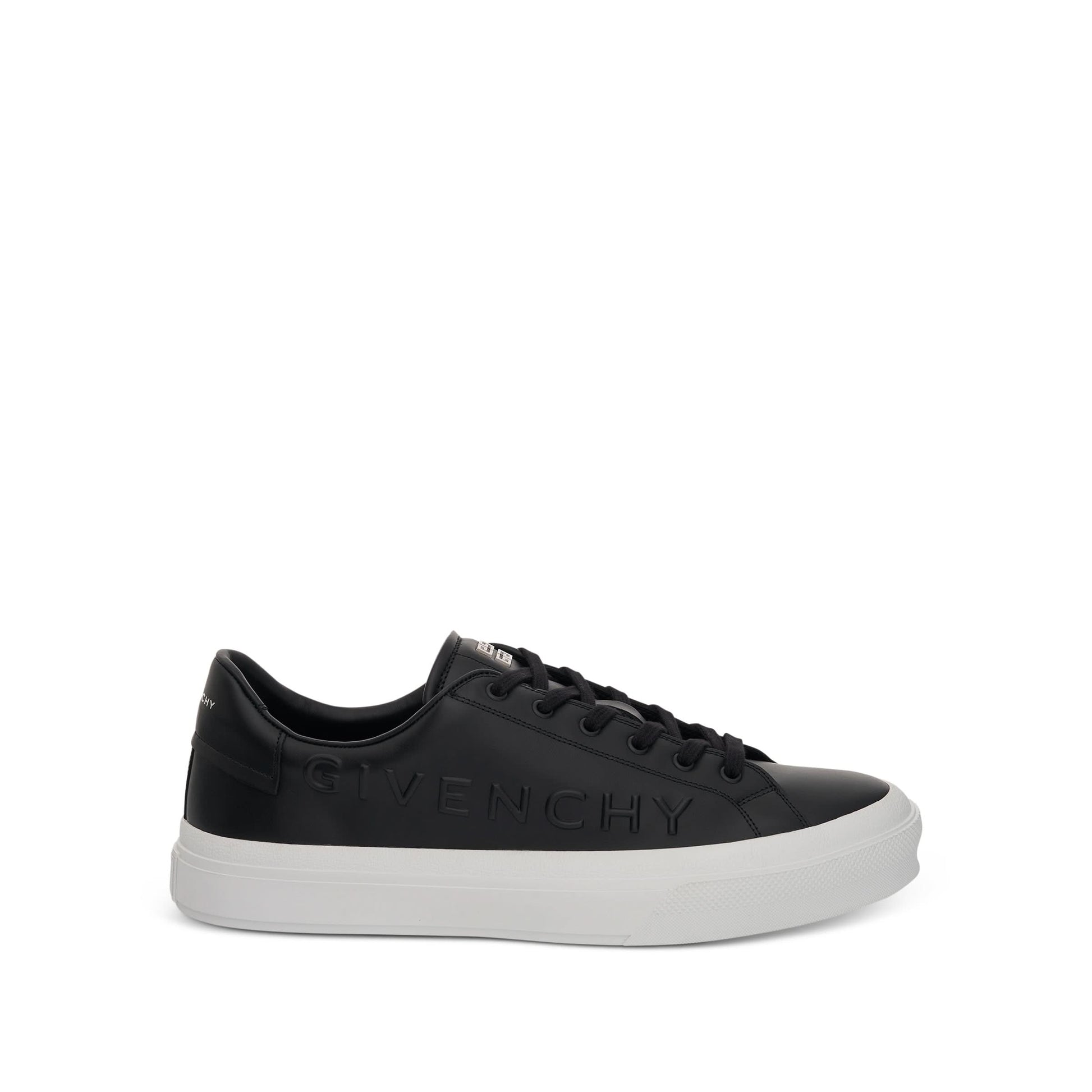 Image of Sneakers. Product name - City Sport Sneaker with Embossed Logo in Black colour by brand - GIVENCHY